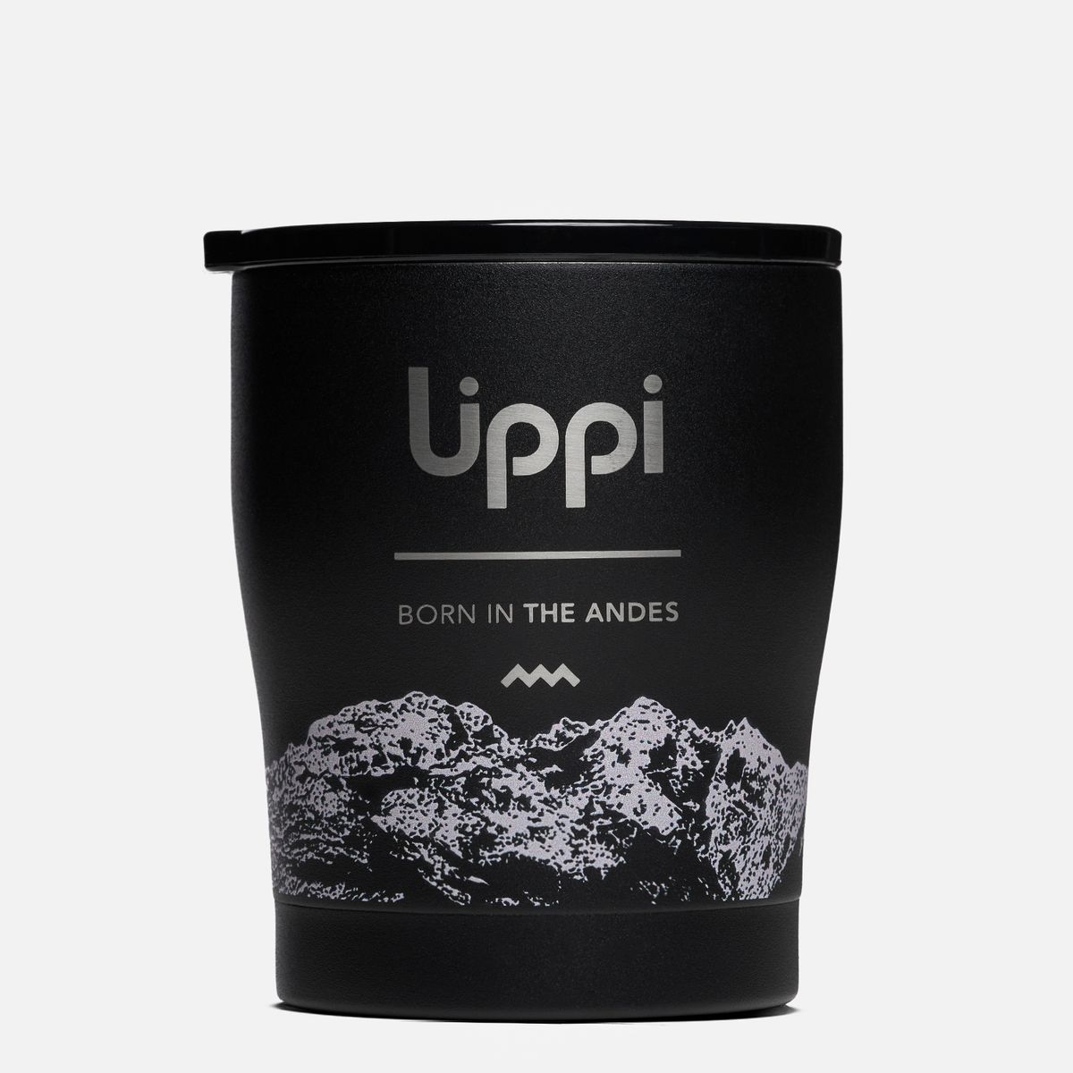 LIPPI - Botella Light Steel Tumbler 300 ml Print Negro Lippi