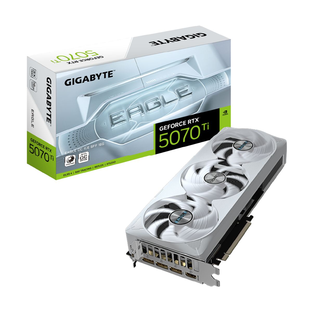 GIGABYTE - Tarjeta Video Gigabyte RTX 5070 Ti EAGLE OC SFF 16G ICE GDDR7 PciE-5