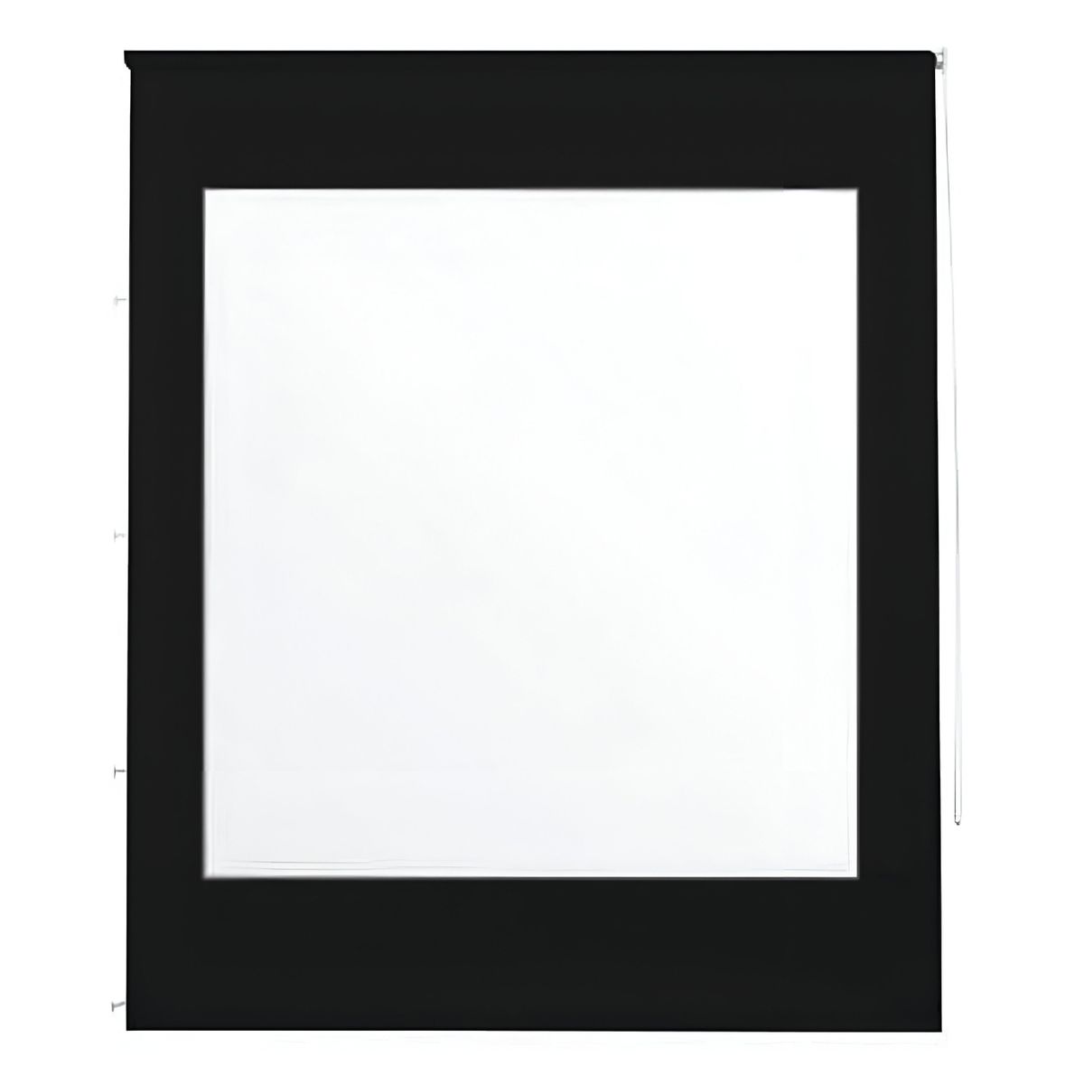 VINCENZI - Cortina Roller Cierre De Terraza 100 x 250 Cm Negra Vincenzi