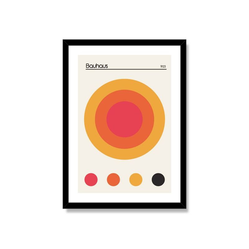 ALCUADRADO - Cuadro Individual BAUHAUS Negro 50x40cm