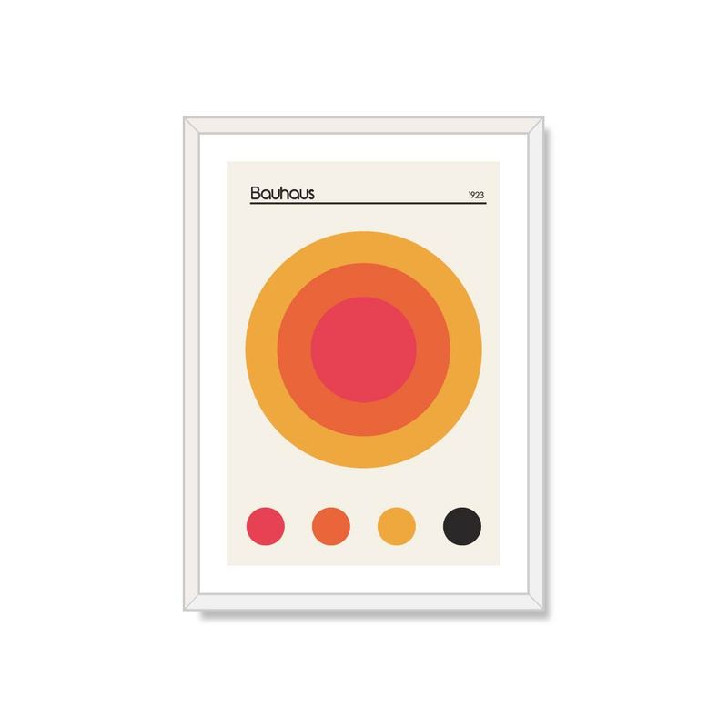 ALCUADRADO - Cuadro Individual BAUHAUS Blanco 70x50cm