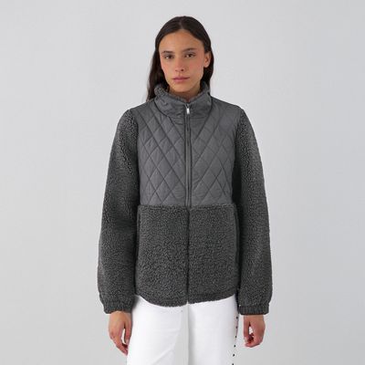 Imagen 2 del producto Chiporro Acolchado Cuello Alto Gris Mujer