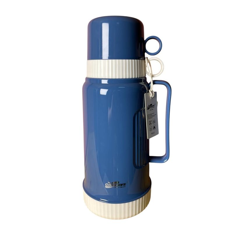 GENERICO - Termo Grande 1 Litro 2 Tazas Agua Caliente Fría Café Té
