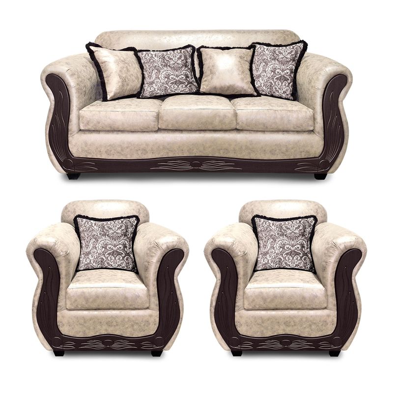 AMERICA DECORA - Living 3-1-1 San Luis Envejecido Grande Beige