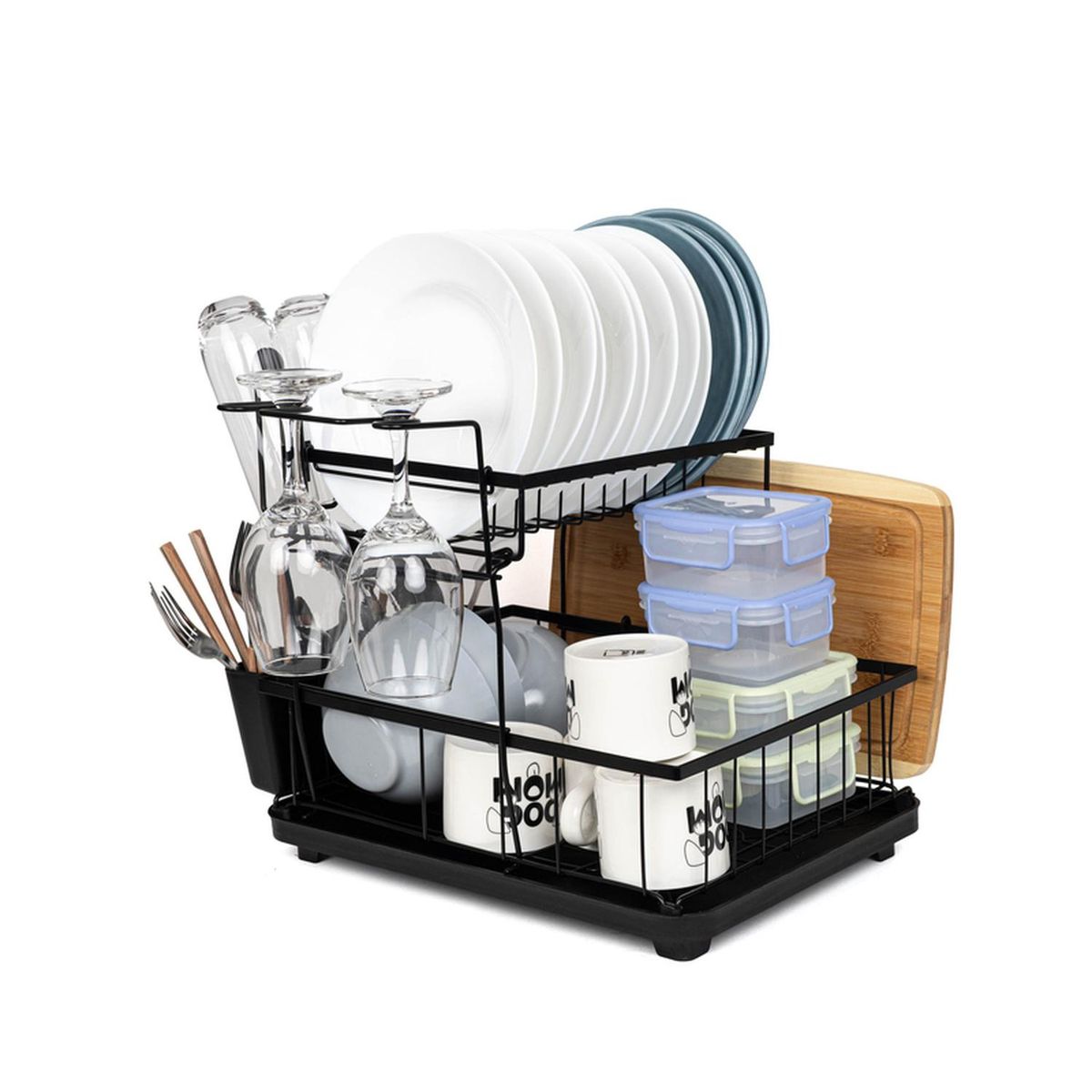 CASATUA - Secaplatos Escurridor de Platos Loza 100% Inoxidable CasaTua