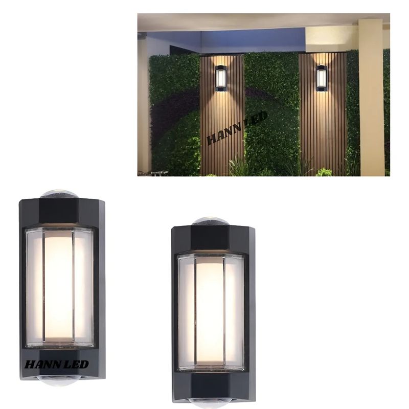 WANT - Pack X 2 Aplique Bidireccional Porta Gu10 Negro Ip20