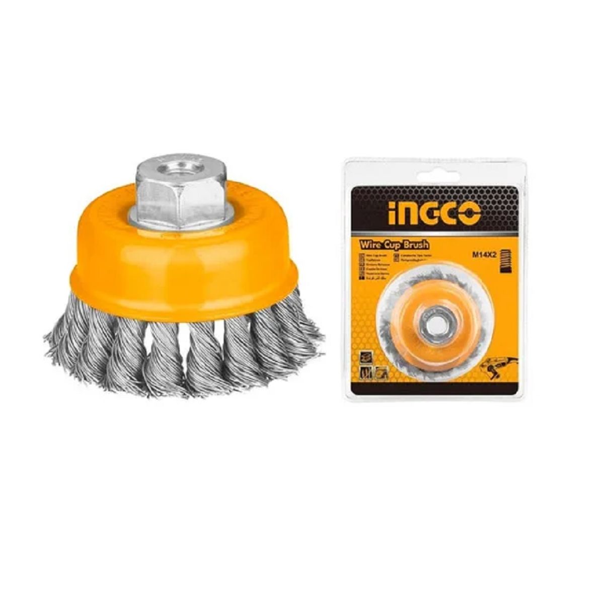 INGCO - GRATA COPA DE METAL TRENZADO 100mm INGCO