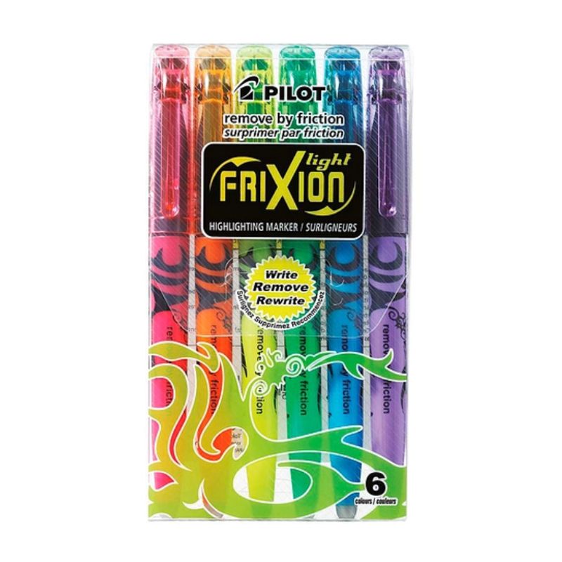 PILOT - Destacador Pilot Frixion Light Borrable 6 Colores Neón
