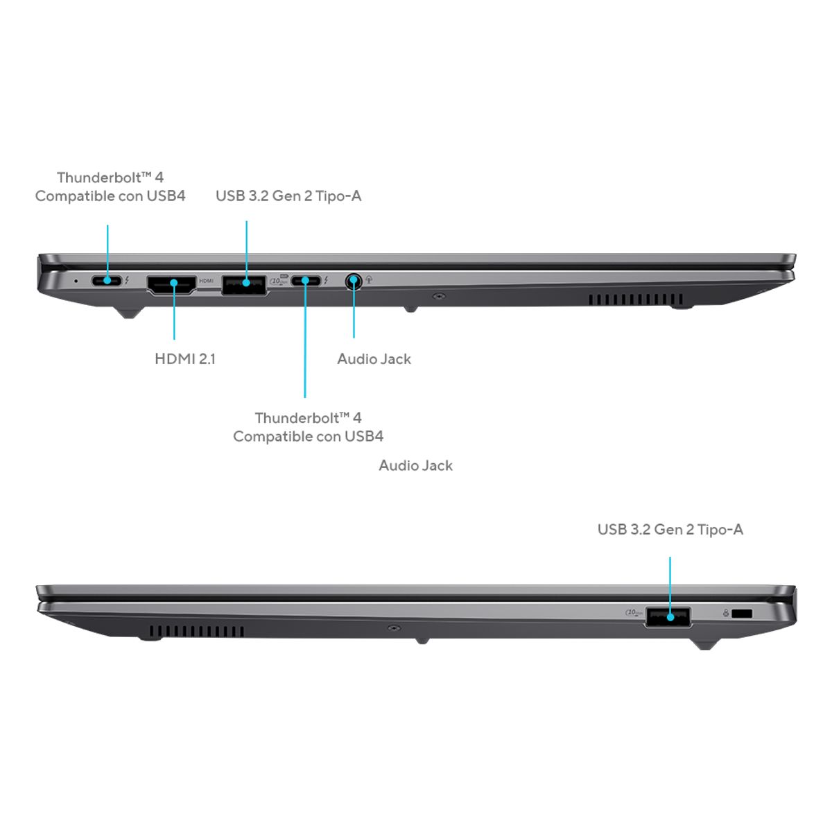 ASUS - Notebook Asus ExpertBook P5 Intel Core Ultra 7 32GB RAM 1TB SSD 14"