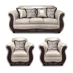 AMERICA DECORA - Living 3-1-1 San Luis Envejecido Grande Blanco