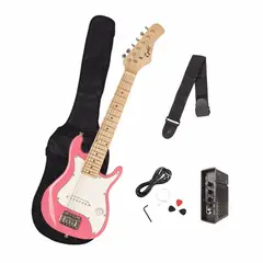 EPIC - Pack Guitarra Eléctrica Niños Con Amplificador 2W Rosada