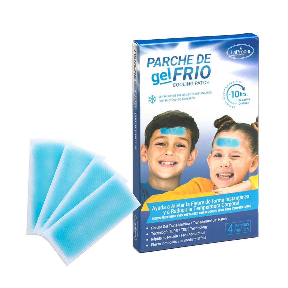 LA PREPIE - Parche Gel Frío La Prepie Original 12 Parches Para Fiebre