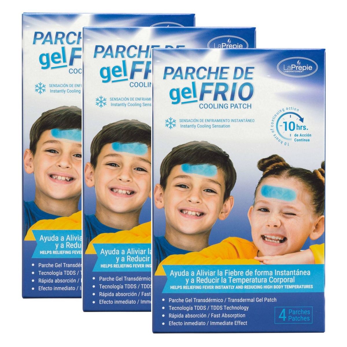 LA PREPIE - Parche Gel Frío La Prepie Original 12 Parches Para Fiebre