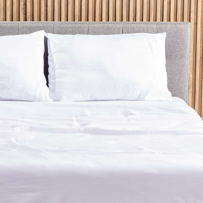 HEBRA - Sabanas 200H King Saten Blanco