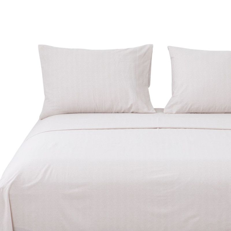 HEBRA - Sabanas 180H King Espiga Beige