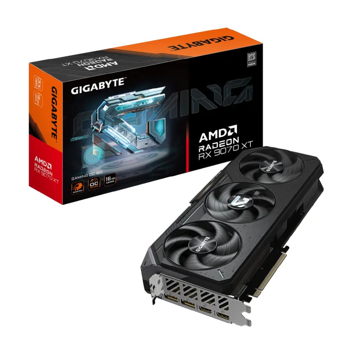 GIGABYTE - Tarjeta de Video Gigabyte RX 9070 XT GAMING OC 16G GDDR6 PciE-5