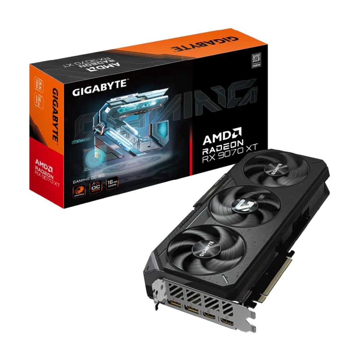GIGABYTE - Tarjeta de Video Gigabyte RX 9070 XT GAMING OC 16G GDDR6 PciE-5