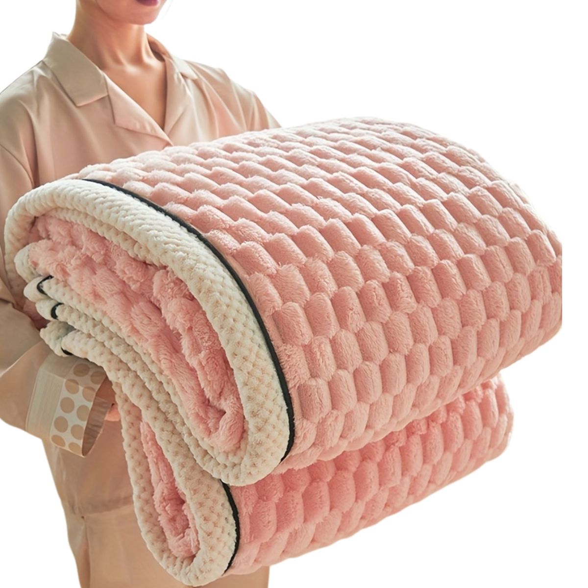 CRUSEC - Frazada Manta De Terciopelo Polar Grande 180x200cm