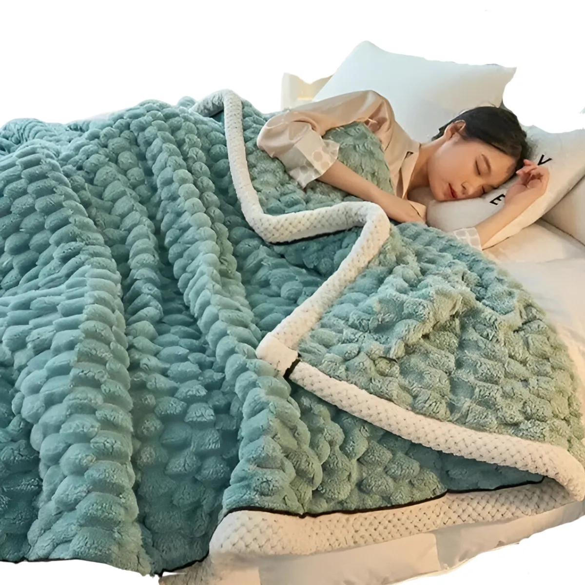 CRUSEC - Frazada Manta De Terciopelo Polar Grande 180x200cm