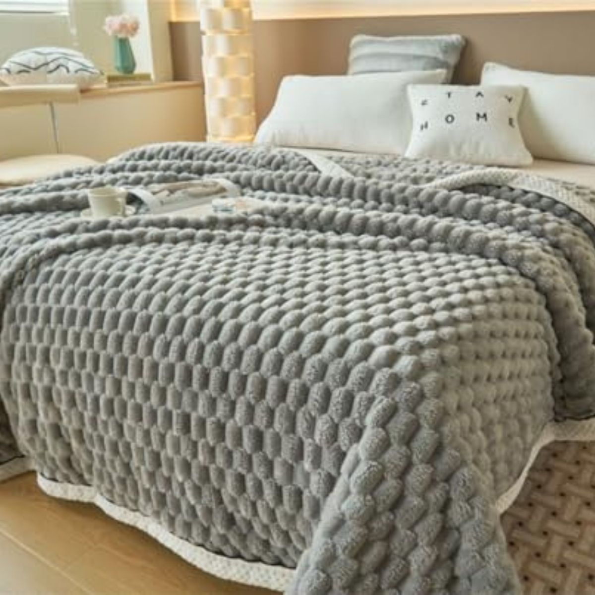 CRUSEC - Frazada Manta De Terciopelo Polar Grande 180x200cm