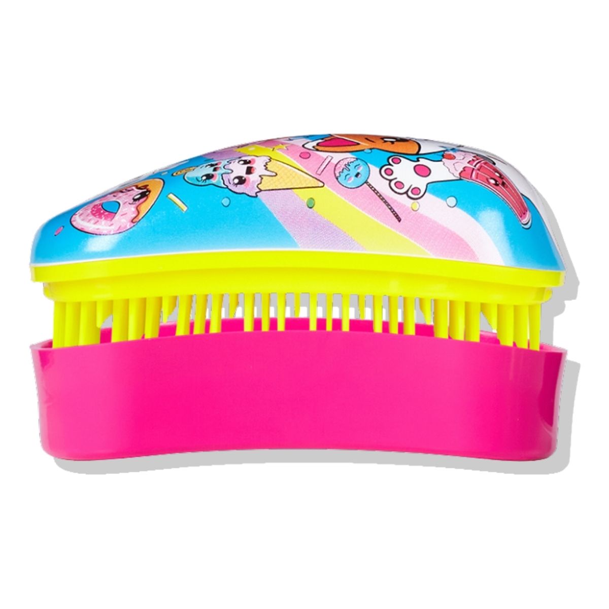 DESSATA - Cepillo Desenredante Mini Meow Amarillo Fucsia Dessata