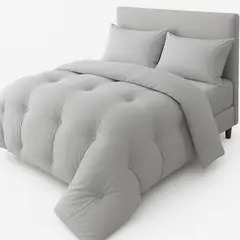 WAKESHOME - Plumón Invierno Algodón Microfibra Estilo Nórdico Suave y Cálido