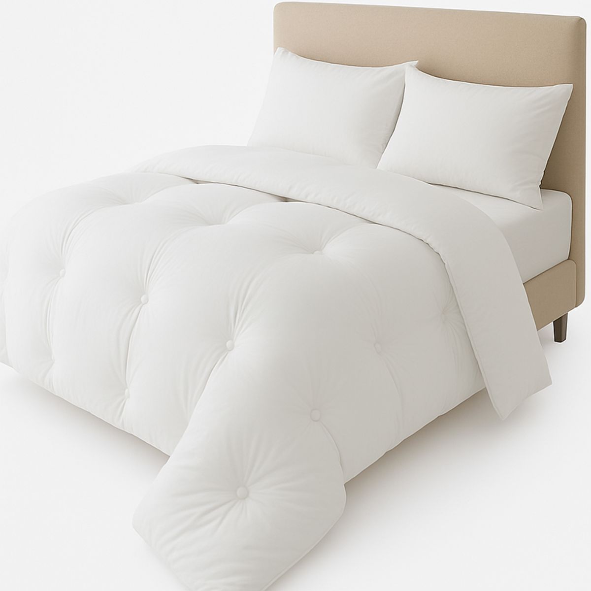 WAKESHOME - Plumón Invierno Algodón Microfibra  Estilo Nórdico Suave y Cálido.