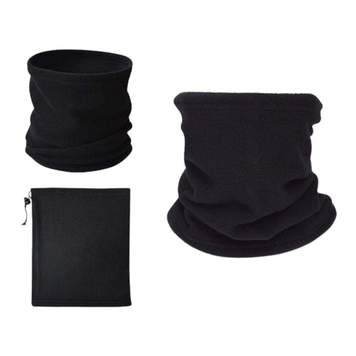 EKOL TACTICA MILITAR - Pack 3 Cuello Polar Suave Calentadores Cómodo Unisex