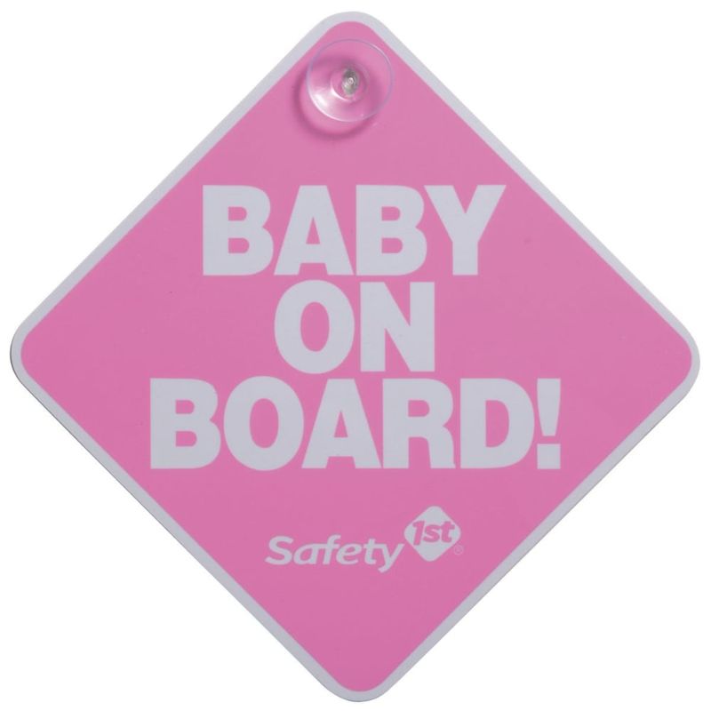 SAFETY 1ST - Letrero Baby On Board SAFETY 1ST Rosado