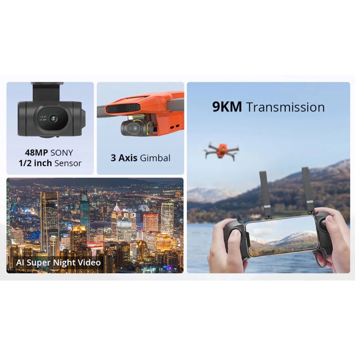 FIMI - FIMI Drone MINI 3 Combo 4K Open Box