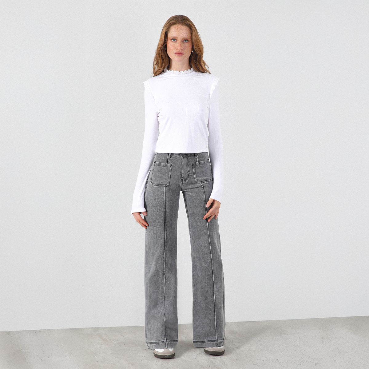 RAINDOOR - Pantalón Wide Leg Pocket Mujer Raindoor