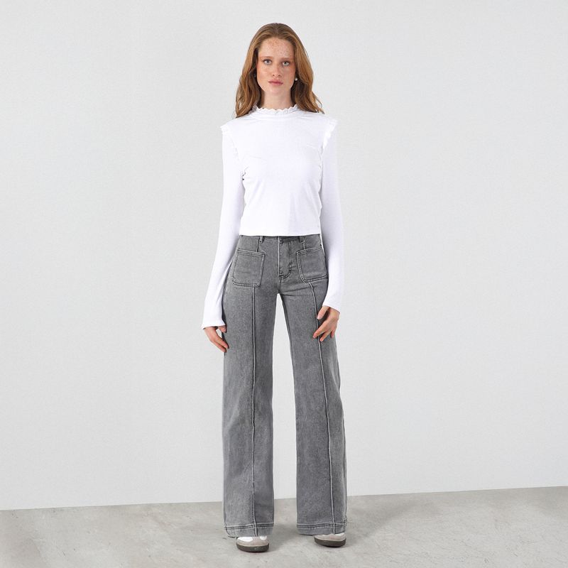 RAINDOOR - Pantalón Wide Leg Pocket Mujer Raindoor