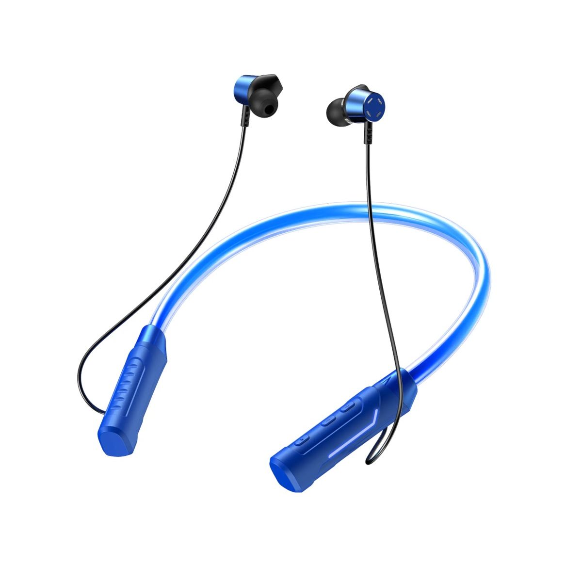 GENERICO - Audífonos Bluetooth Inalámbricos De Cuello Con Luces Led