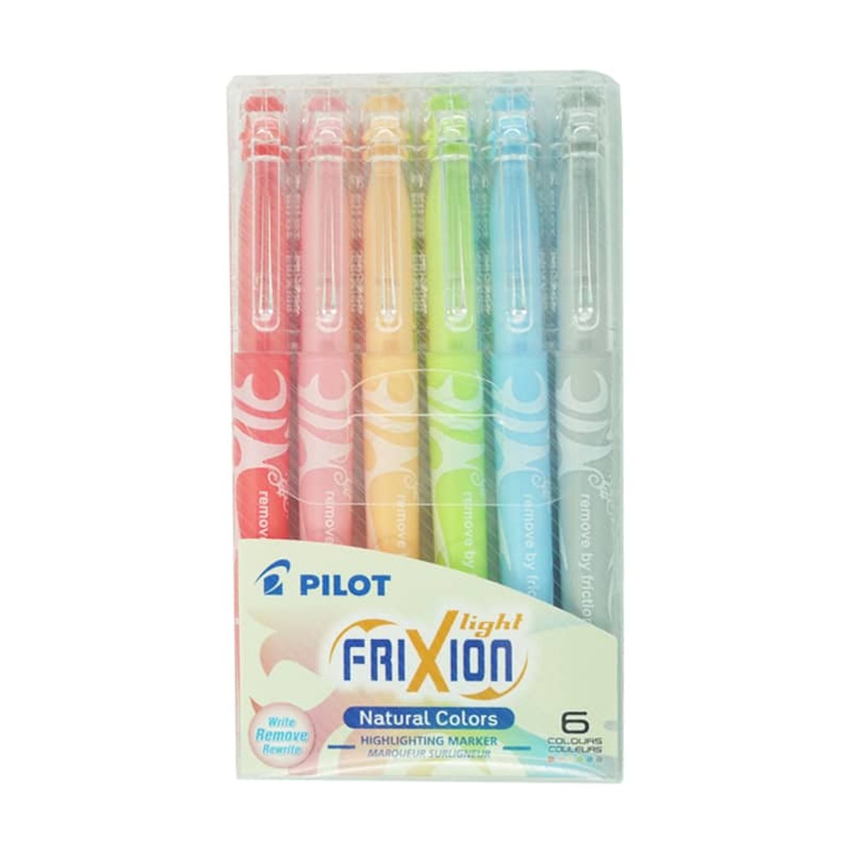 PILOT - Destacador Pilot Frixion Light Borrable 6 Colores Natural