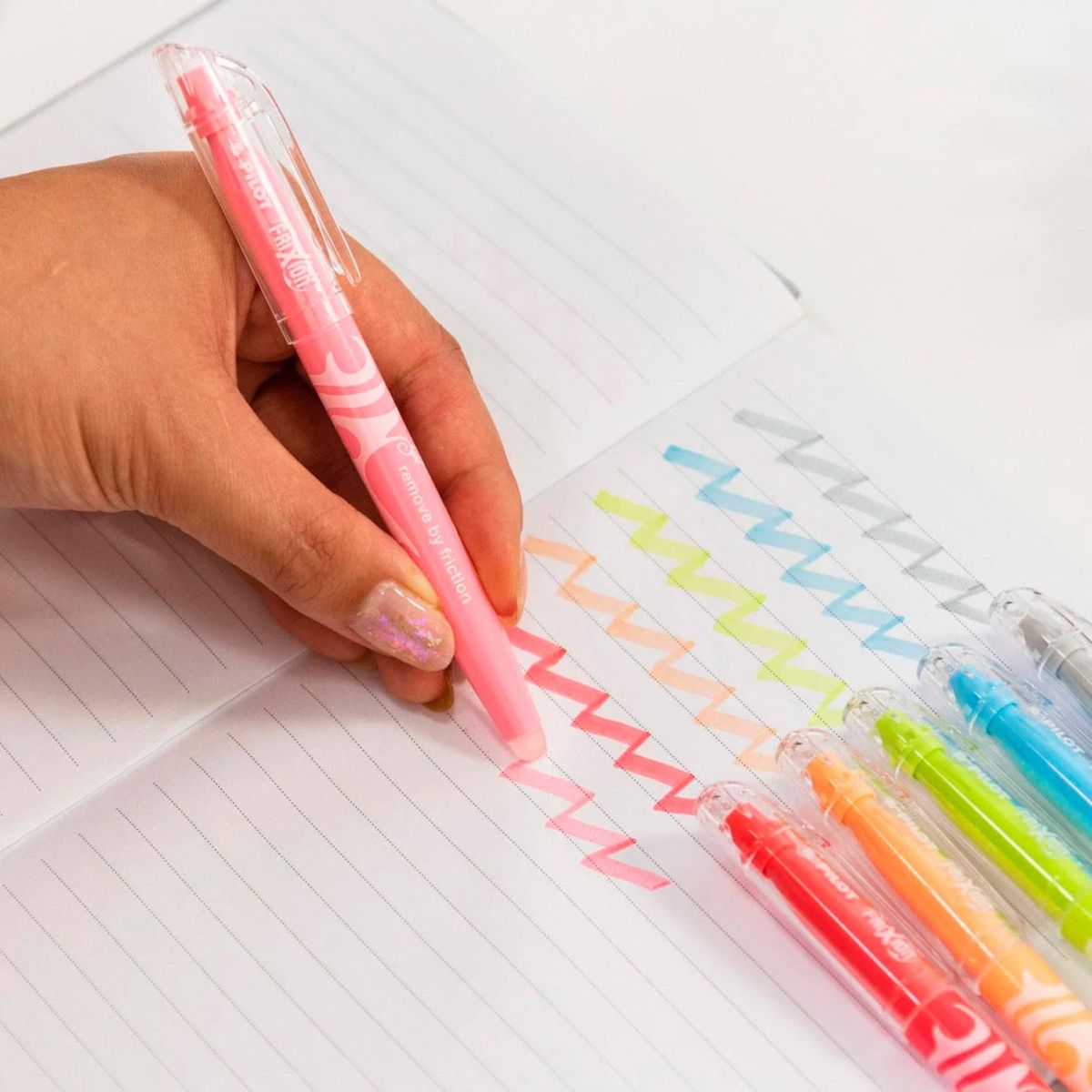 PILOT - Destacador Pilot Frixion Light Borrable 6 Colores Natural