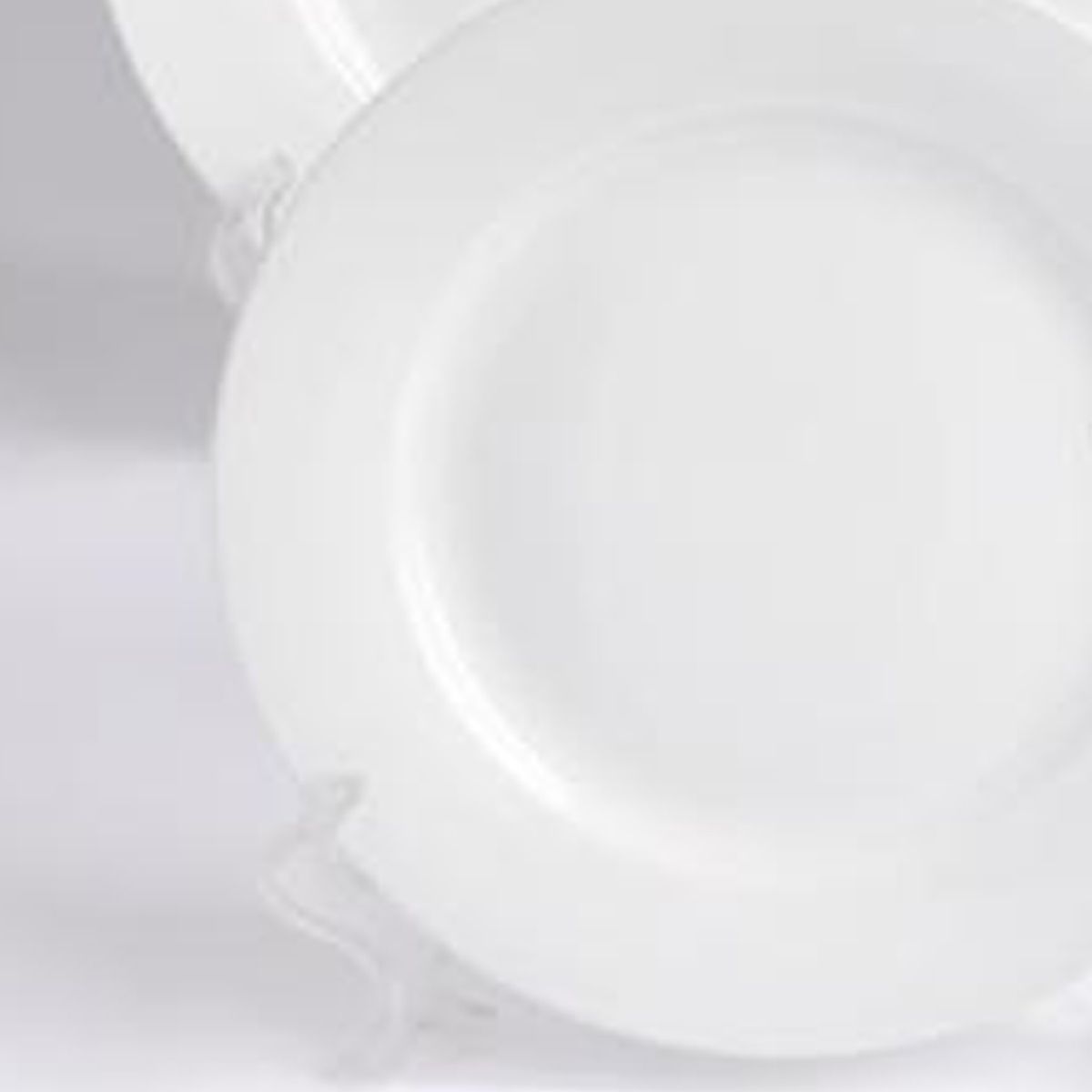 GENERICO - Plato Porcelana Blanca 27cm Set 6 pcs