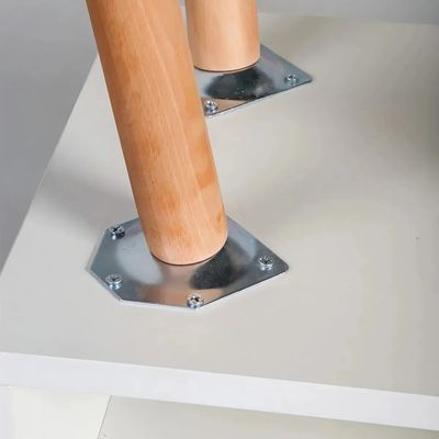 Imagen 2 del producto Velador Con Cajón 40x30x60cm Color Blanco Mesita De Noche