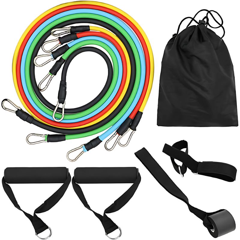 BELIDASHOP - Set 11 Bandas Elásticas Deportiva De Resistencia Multicolor
