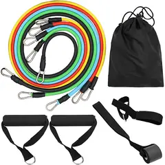 BELIDASHOP - Set 11 Bandas Elásticas Deportiva De Resistencia Multicolor