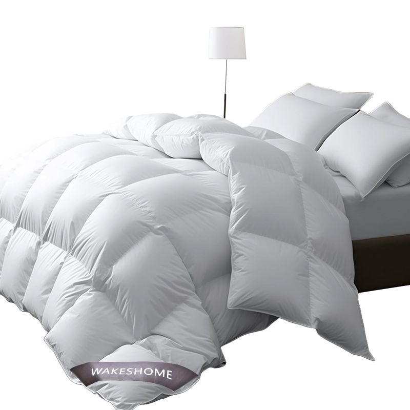 WAKESHOME - Plumón Nórdico Premium 100% Algodón Super Acolchado