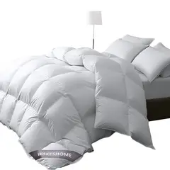 WAKESHOME - Plumón Nórdico Premium 100% Algodón Super Acolchado