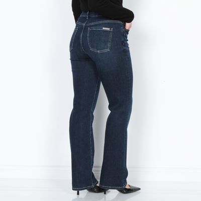 Imagen 2 del producto JEANS RECTO TIRO ALTO PRETINA BASICA 1 BOTON