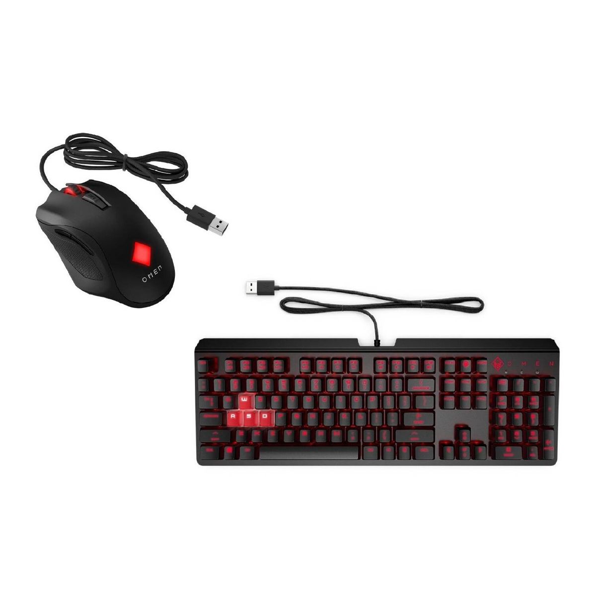 HP - Pack Mouse Vector  Teclado Gamer Enconcer OMEN