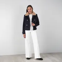 Chaqueta Marinera Azul Cuello Desmontable Mujer