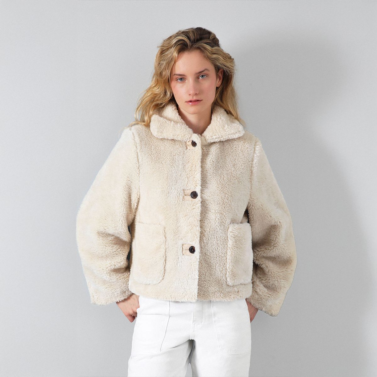 RAINDOOR - Chiporro Botones Pu Beige Mujer Raindoor