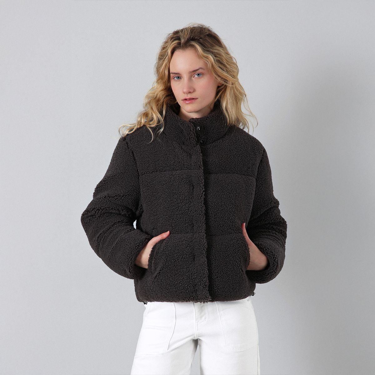 RAINDOOR - Chaqueta Puffa Chiporro Gris Mujer Raindoor