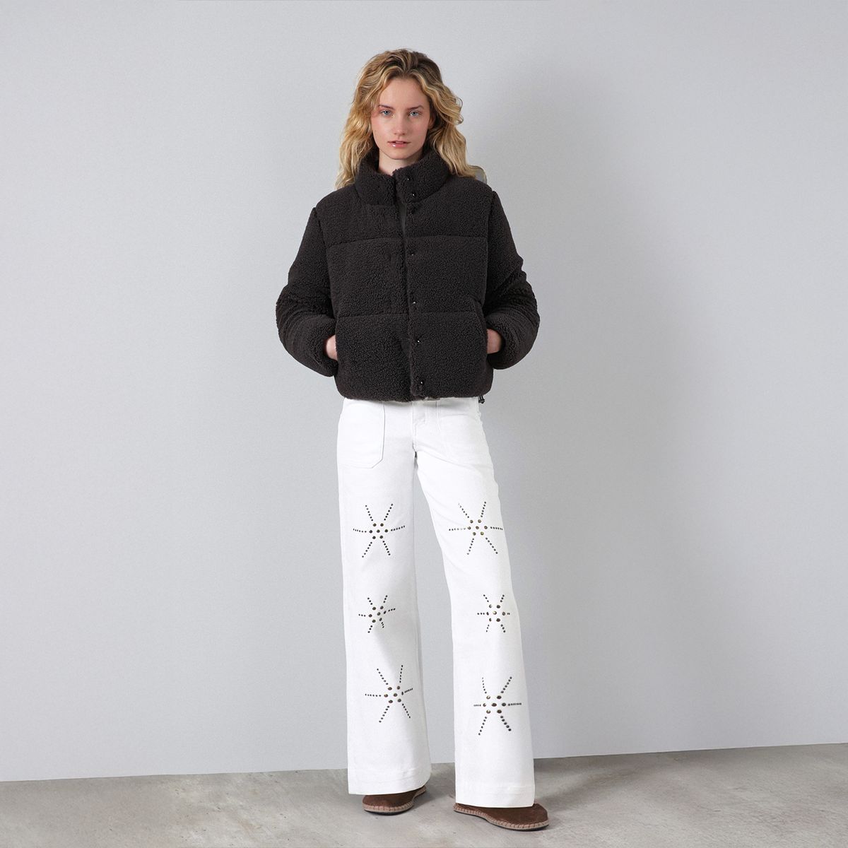 RAINDOOR - Chaqueta Puffa Chiporro Gris Mujer Raindoor