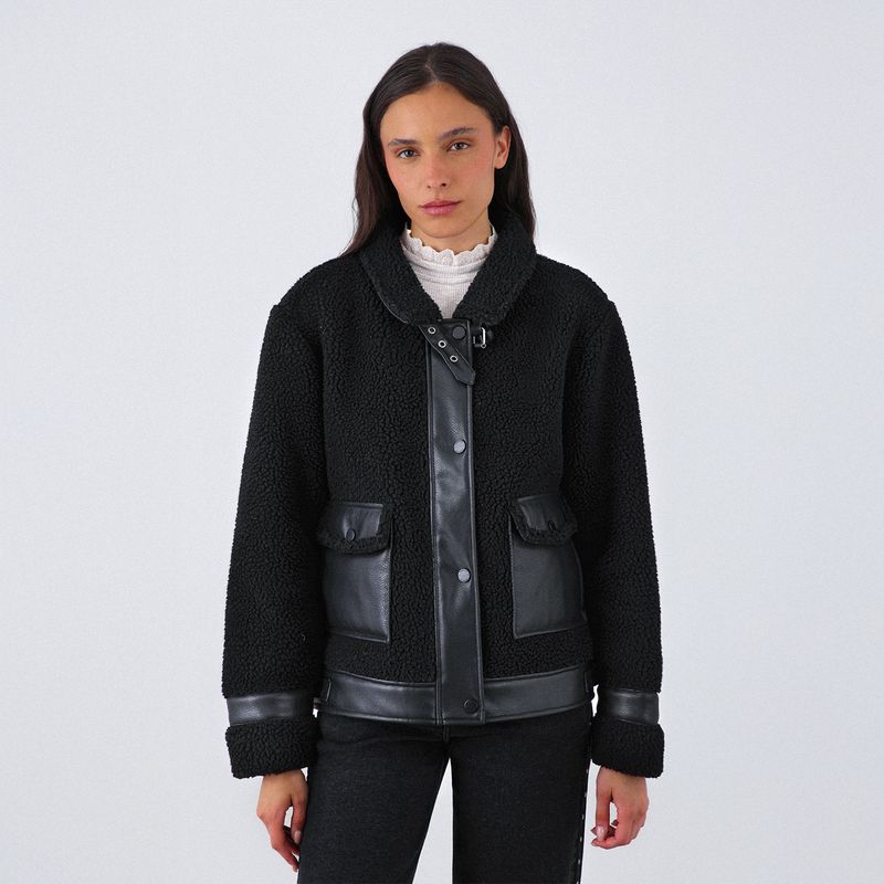 RAINDOOR - Chiporro Aviadora Pu Negro Mujer Raindoor