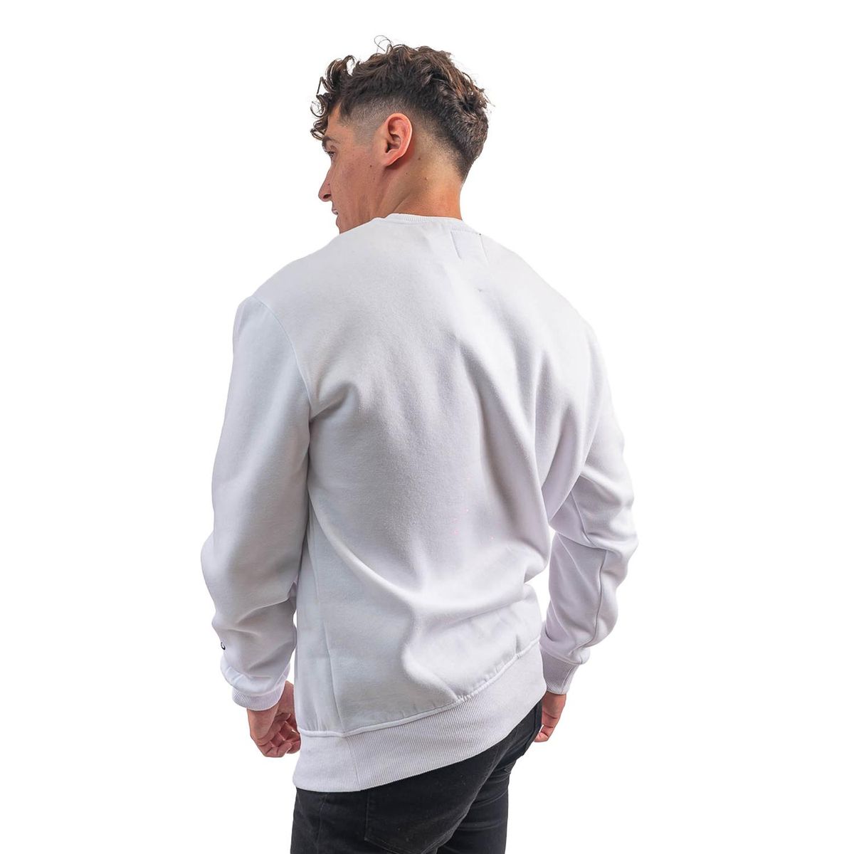 PARROT - Polerón de hombre con cuello polo diseño liso y corte oversize