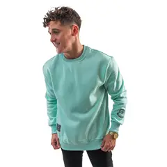 PARROT - Polerón de hombre con cuello polo diseño liso y corte oversize